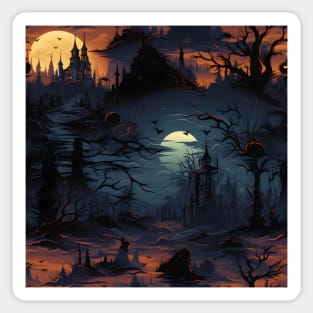 Halloween Decorations 13 - Full Moon Sticker